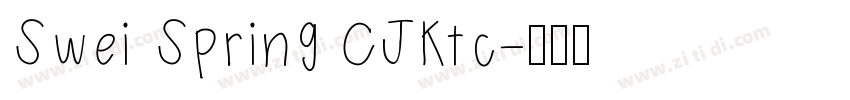 Swei Spring CJKtc字体转换